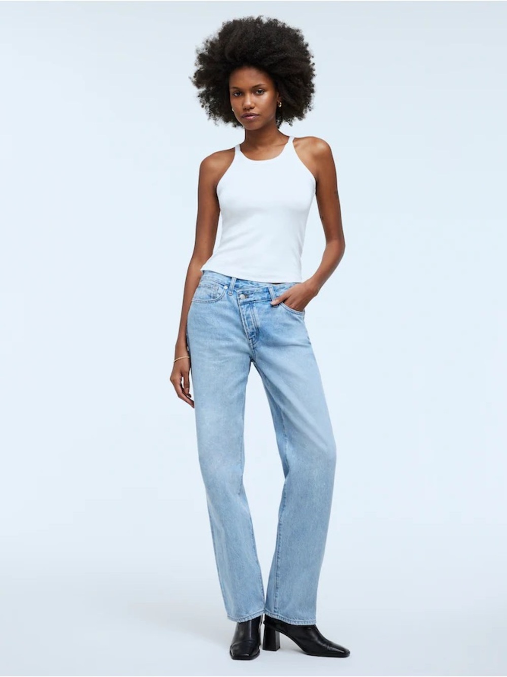 Madewell Light Blue Straight-Leg Jeans